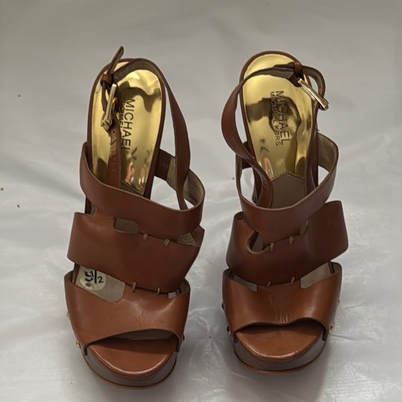 Brown High Heel Sandals - Picture 2 of 7